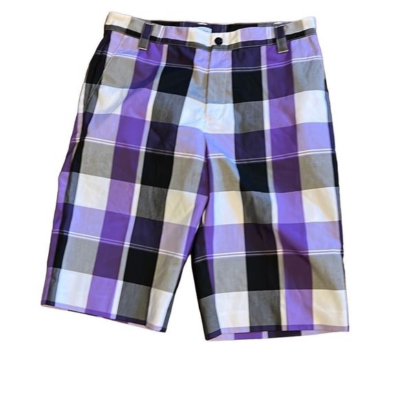 adidas Shorts Adidas Plaid Golf Shorts Purple Climate Cool Poshmark